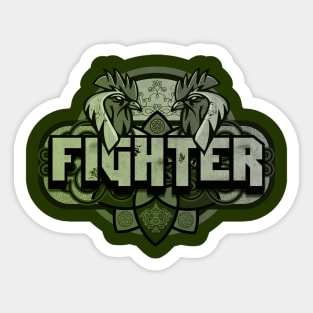 Martial Arts Fighter Sticker